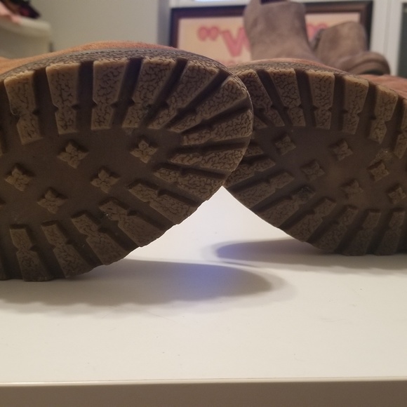 Wedge Side Zip Boot - Brown-8.5M - Picture 2 of 4